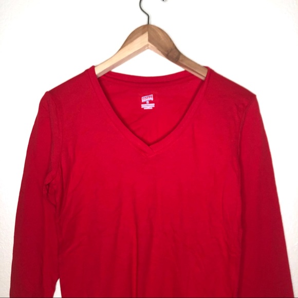 Soffe Long-Sleeve V-Neck T-Shirt Size Medium NWT - Picture 2 of 7